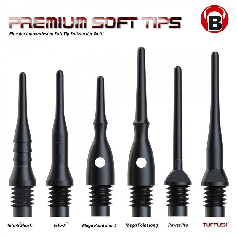 BULL'S Tufflex soft tips - 100 og 1000 stk-Sport-Bull's-blå-100-Kvalitetstid AS