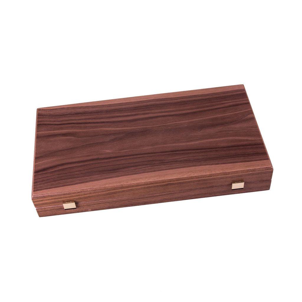 AMERICAN WALNUT Backgammon-Bordspill-Manopoulos-Medium-Kvalitetstid AS