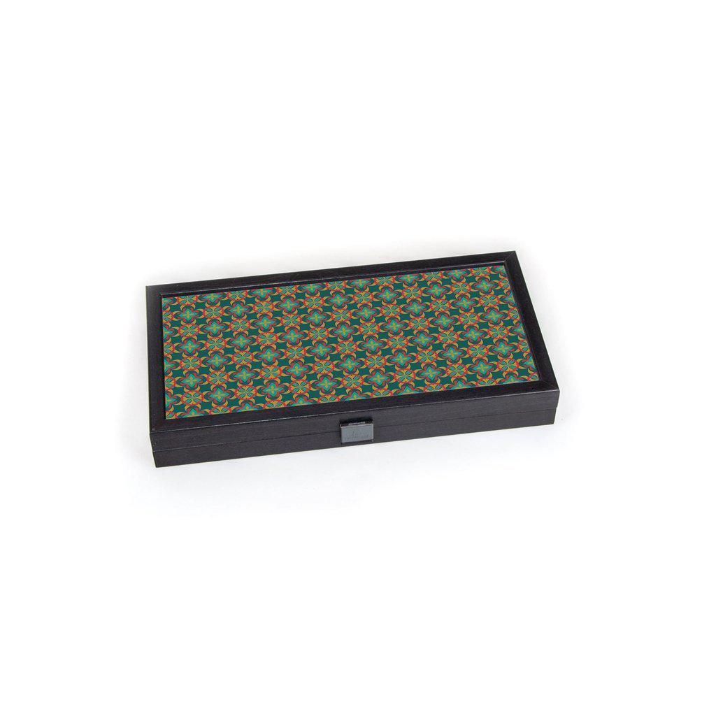 FLORAL - Travel Size Backgammon-Bordspill-Manopoulos-Small-Kvalitetstid AS