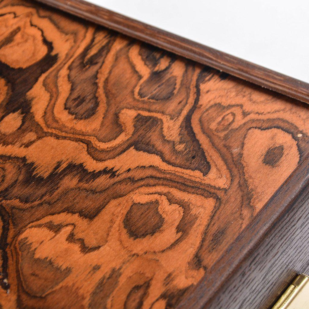 CALIFORNIA WALNUT BURL Backgammon-Bordspill-Manopoulos-Large-Kvalitetstid AS