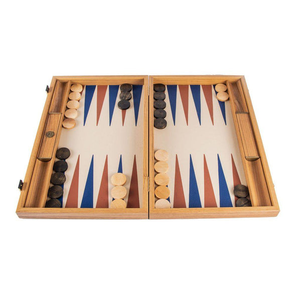 CHAMPAGNE BEIGE Backgammon-Bordspill-Manopoulos-Large-Kvalitetstid AS