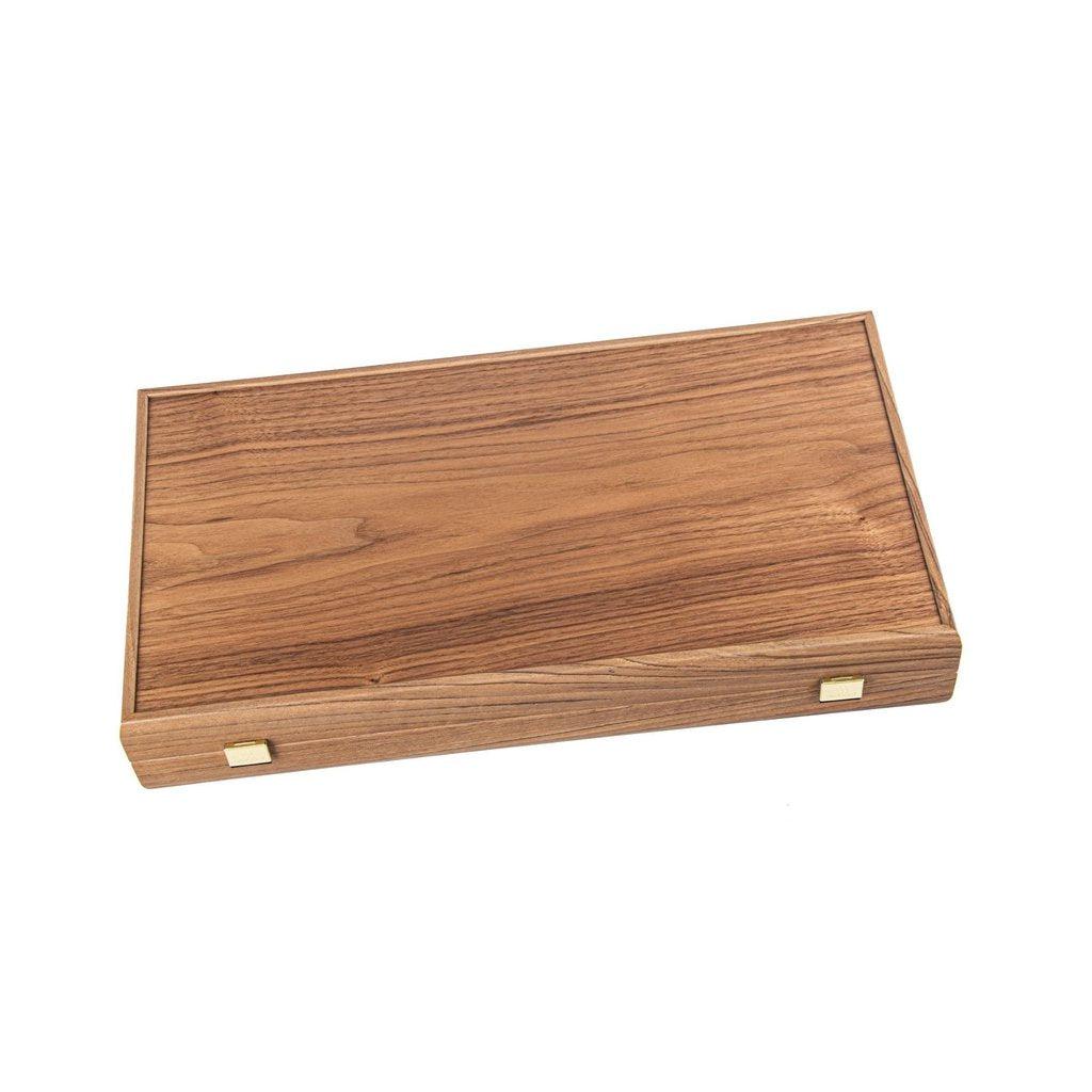 OAK & AMERICAN WALNUT Backgammon-Bordspill-Manopoulos-Large-Kvalitetstid AS