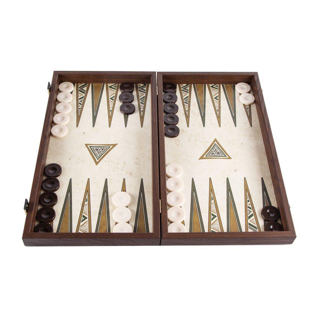 FOLK ART Backgammon-Bordspill-Manopoulos-Large-Kvalitetstid AS