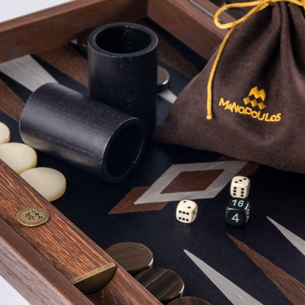 FOSSILE FOREST Backgammon-Bordspill-Manopoulos-Large-Kvalitetstid AS