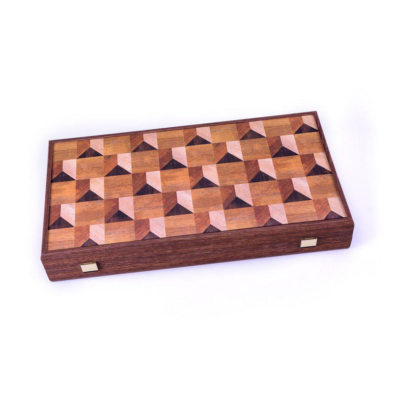 Backgammon | Creative Collection - Geometriske tremotiv-Bordspill-Manopoulos-Kvalitetstid AS