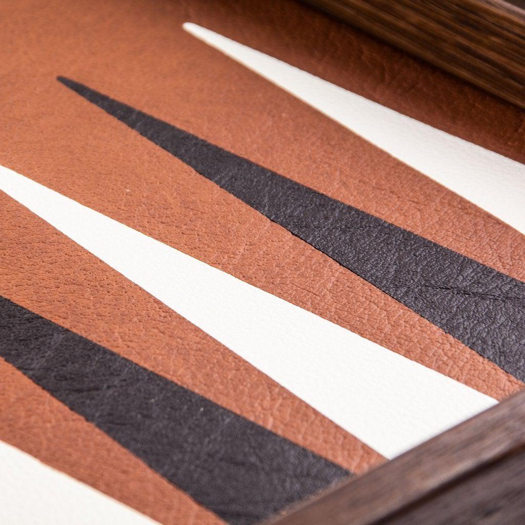 CARAMEL BROWN Backgammon-Bordspill-Manopoulos-Large-Kvalitetstid AS