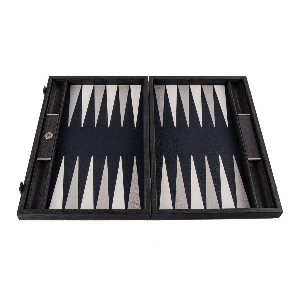 CLASSIC BLACK Backgammon-Bordspill-Manopoulos-Large-Kvalitetstid AS
