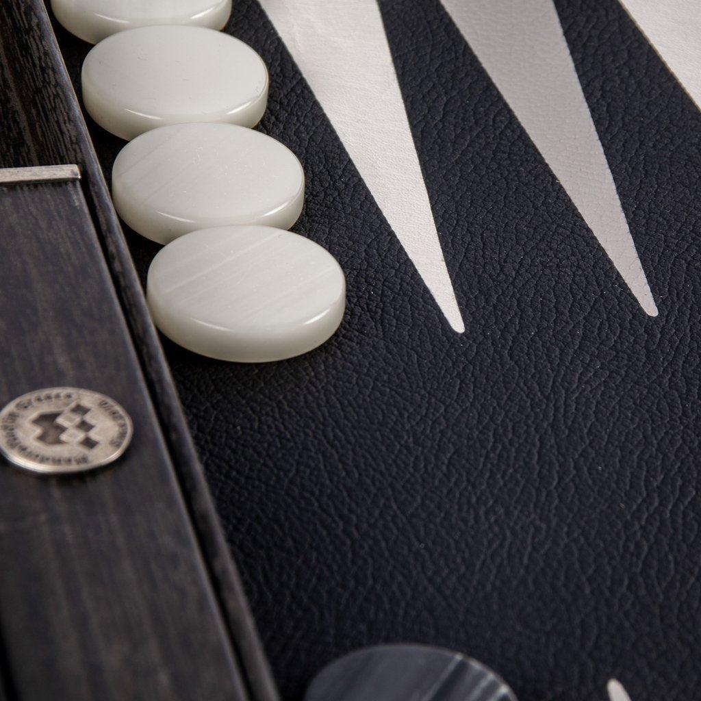 CLASSIC BLACK Backgammon-Bordspill-Manopoulos-Large-Kvalitetstid AS