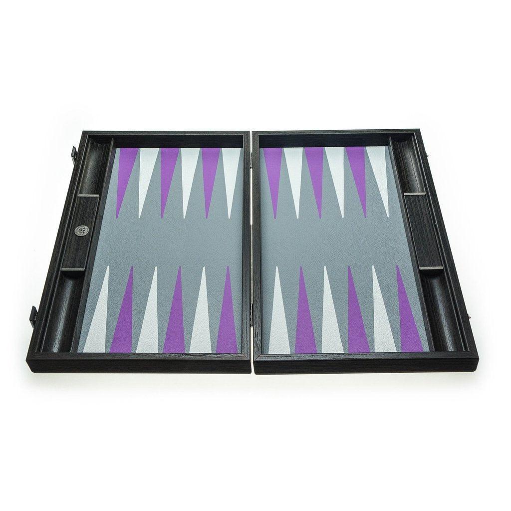 TRAFFIC PURPLE MINIMALIST ART Backgammon-Bordspill-Manopoulos-Large-Kvalitetstid AS