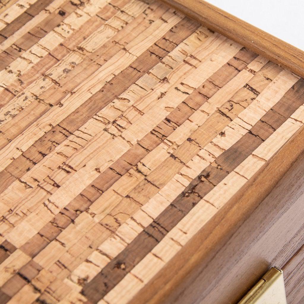 NATURAL CORK Backgammon (with olive wood checkers)-Bordspill-Manopoulos-Large-Kvalitetstid AS