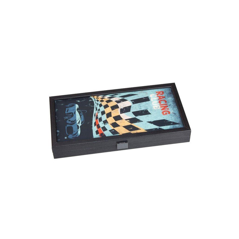 RACING CAR - Travel Size Backgammon-Bordspill-Manopoulos-Small-Kvalitetstid AS