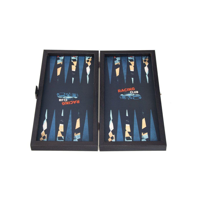 RACING CAR - Travel Size Backgammon-Bordspill-Manopoulos-Small-Kvalitetstid AS