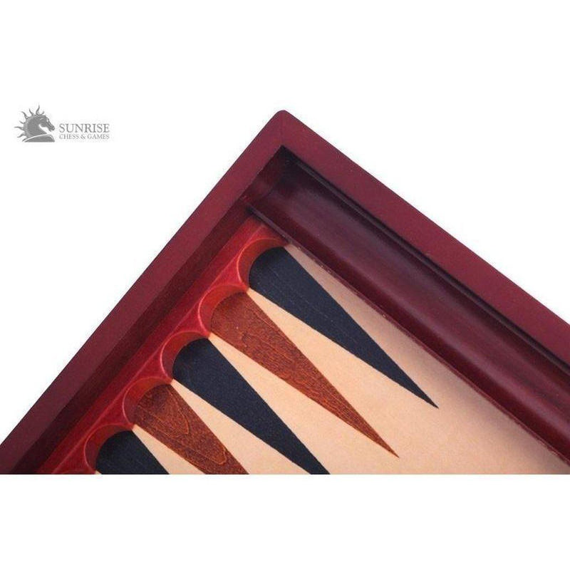 Backgammon reisespill (34x40 cm)-Bordspill-Sunrise Chess-Kvalitetstid AS
