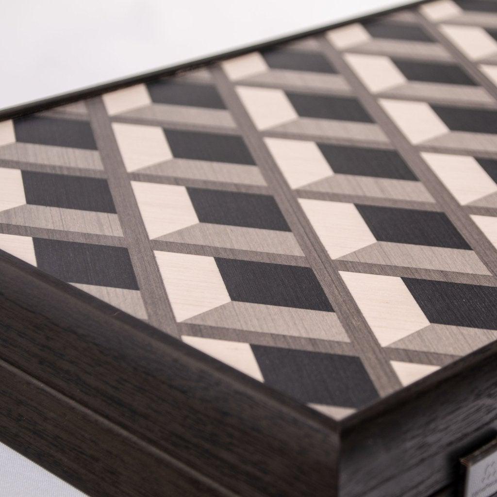 GRID WOOD ILLUSION Backgammon-Backgammon-Manopoulos-Large-Kvalitetstid AS