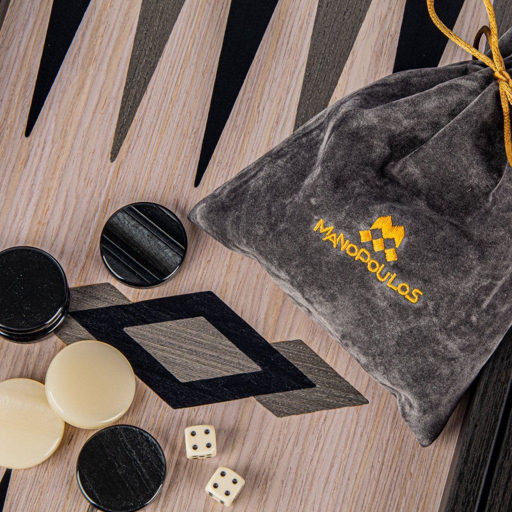 GRID WOOD ILLUSION Backgammon-Backgammon-Manopoulos-Large-Kvalitetstid AS