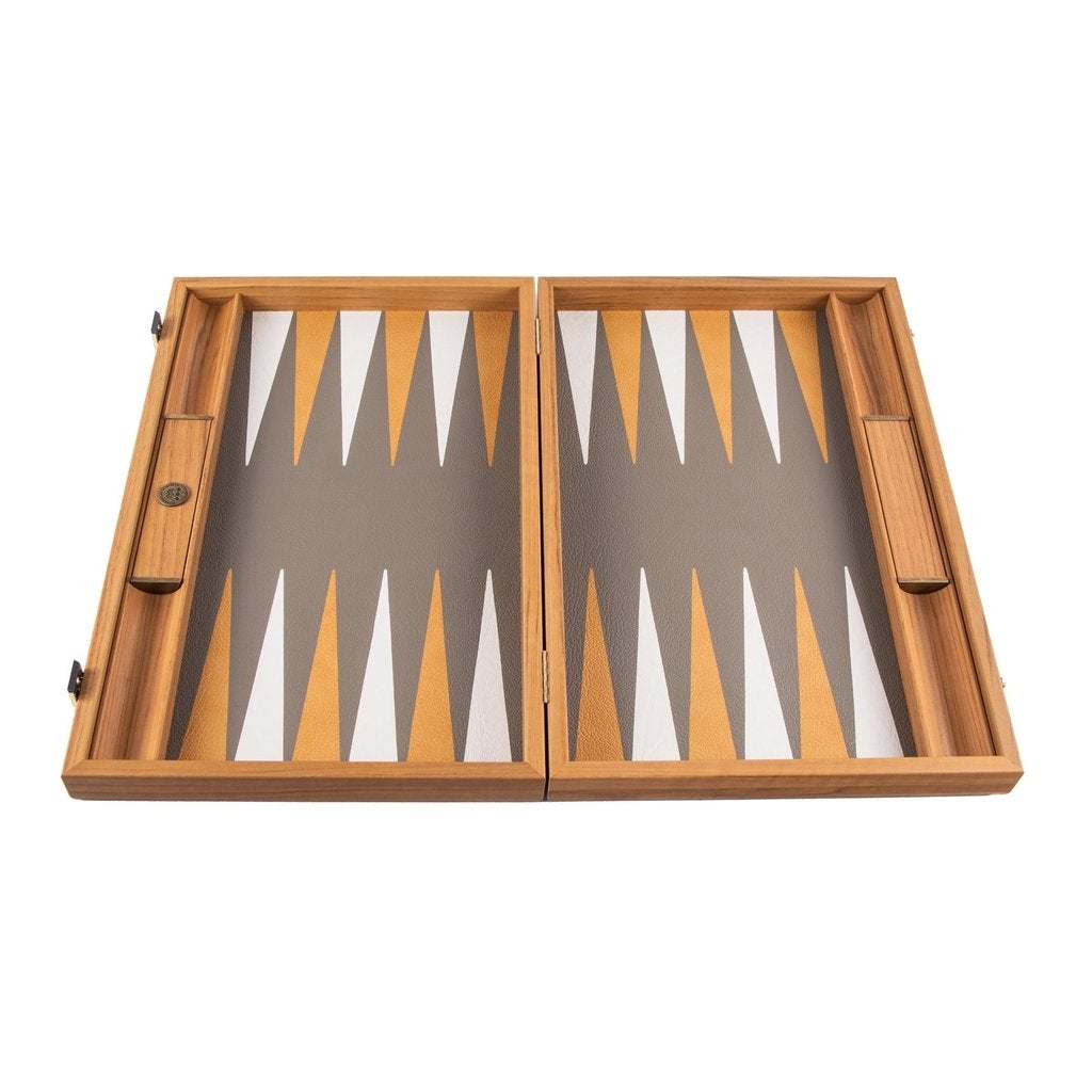 GREY BEIGE OSTRICH TOTE Backgammon-Backgammon-Manopoulos-Large-Kvalitetstid AS