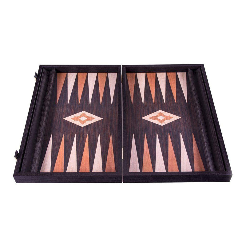 WENGE REPLICA WOOD Backgammon-Bordspill-Manopoulos-Large-Kvalitetstid AS