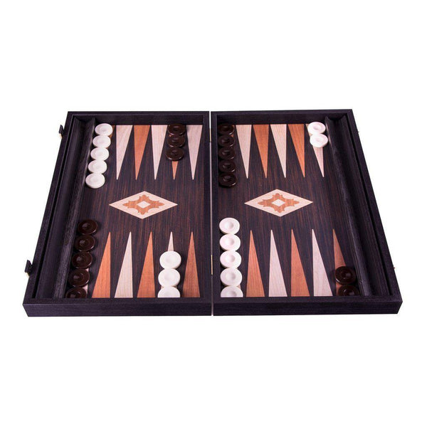 WENGE REPLICA WOOD Backgammon-Bordspill-Manopoulos-Large-Kvalitetstid AS