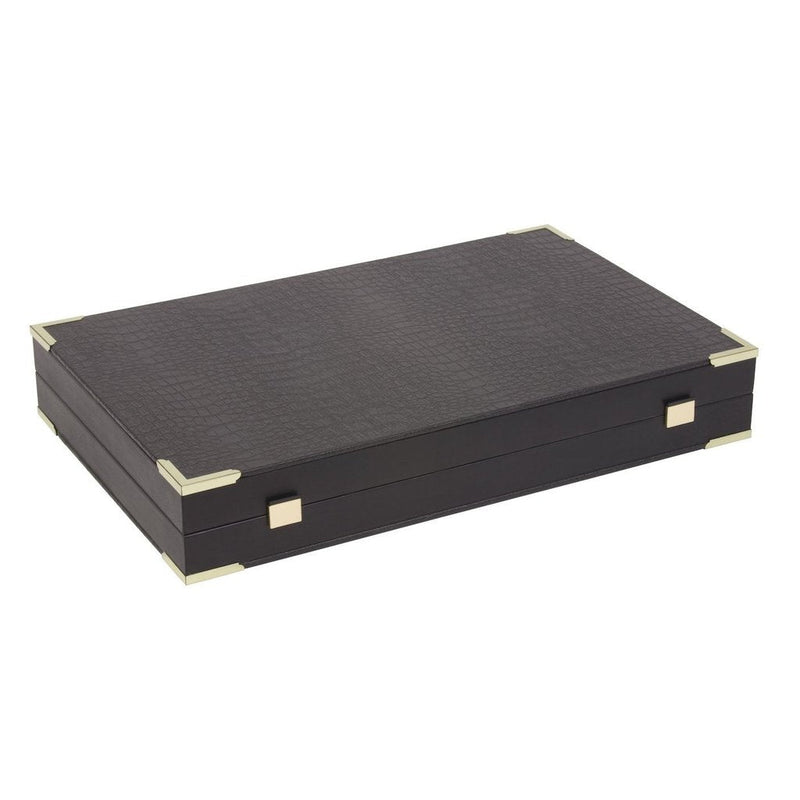 Backgammon i imitert krokodilleskinn-Bordspill-Uber Games-Kvalitetstid AS