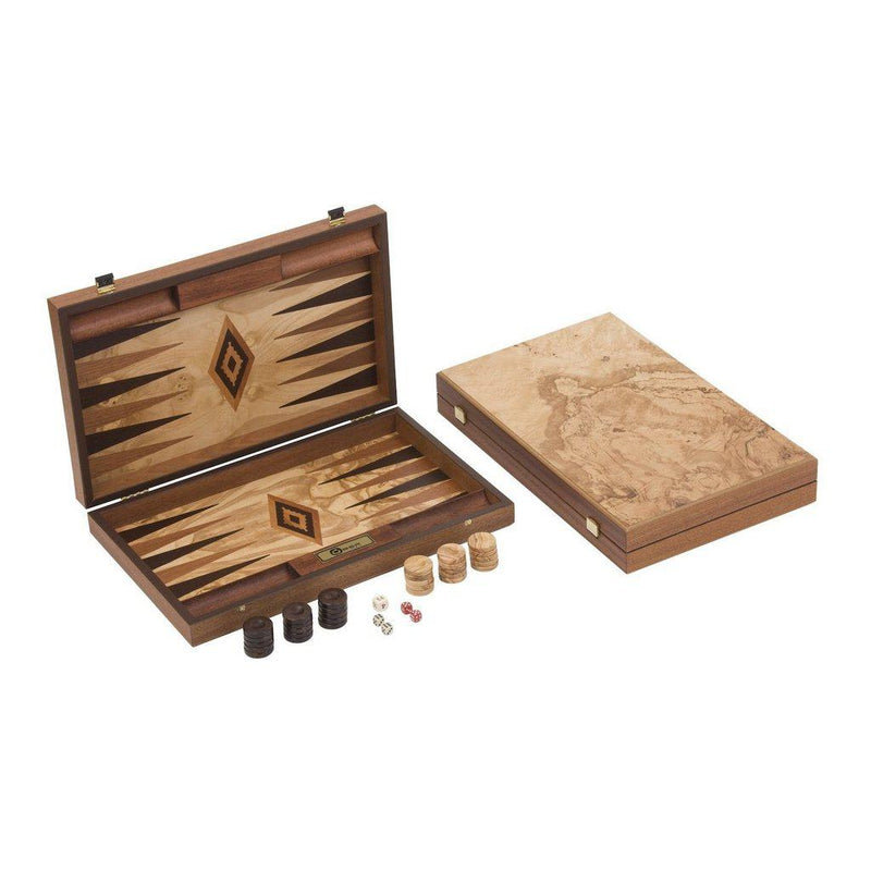 Backgammon i oliventre (60x47 cm)-Bordspill-Uber Games-Kvalitetstid AS