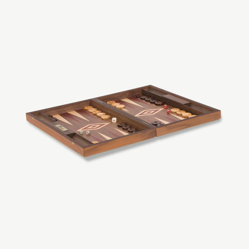 Backgammon i valnøtt (60x47 cm) - velg farge-Backgammon-Uber Games-Svart-Kvalitetstid AS