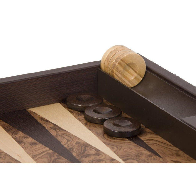 Backgammon i valnøtt med kvistknuter (60x47 cm)-Bordspill-Uber Games-Kvalitetstid AS
