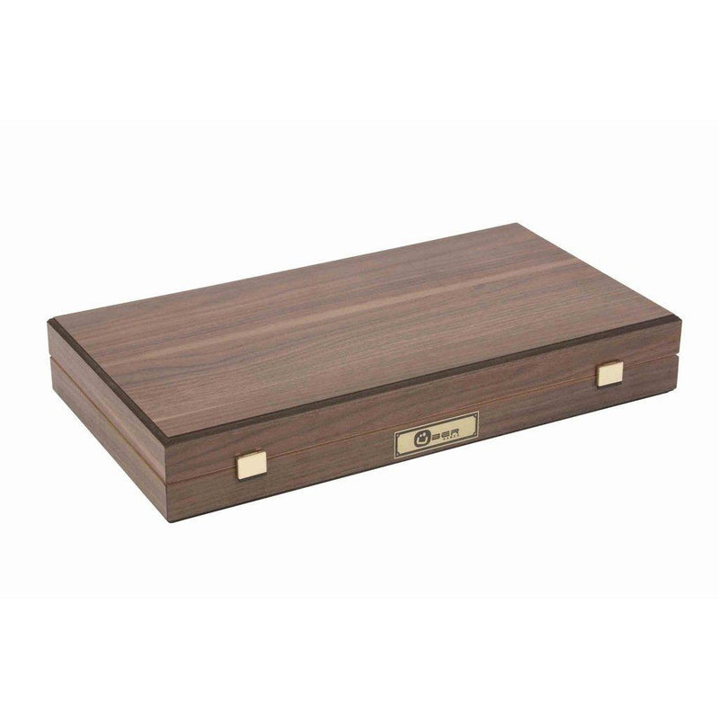 Backgammon med valnøttramme (50x47 cm)-Bordspill-Uber Games-Kvalitetstid AS