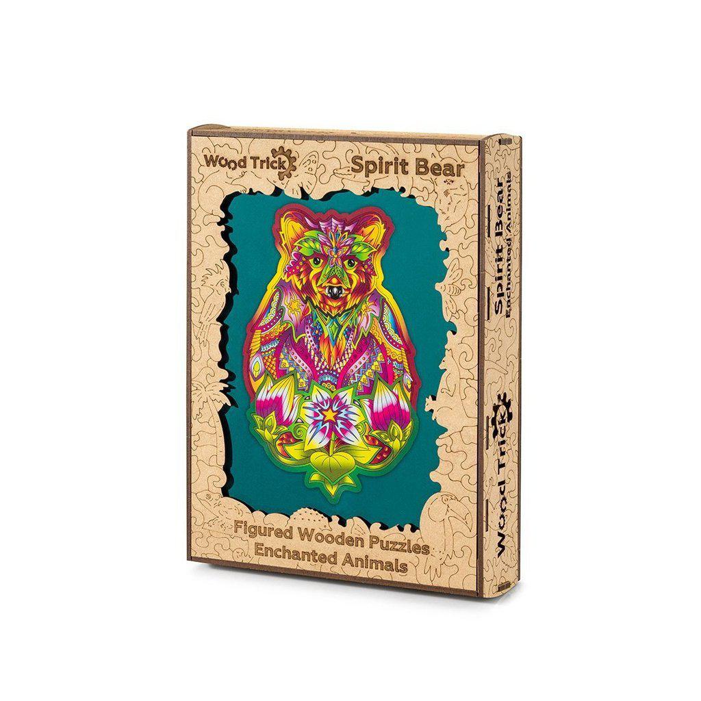 Spirit Bear - wooden colorful puzzle by WoodTrick.