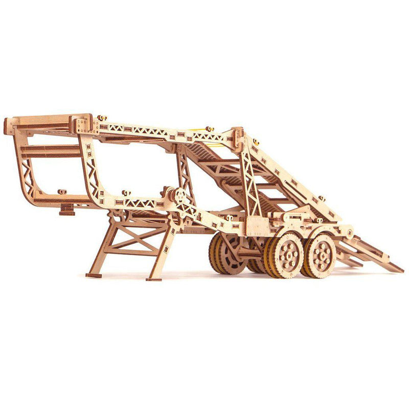 Car Trailer - 3D mekanisk 3D byggesett i tre fra WoodTrick