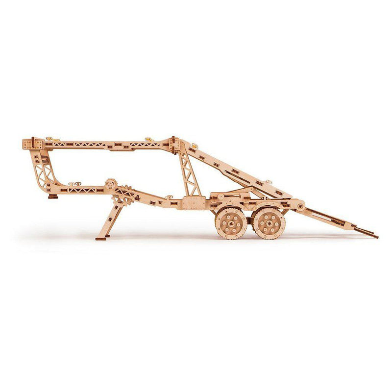 Car Trailer - 3D mekanisk 3D byggesett i tre fra WoodTrick