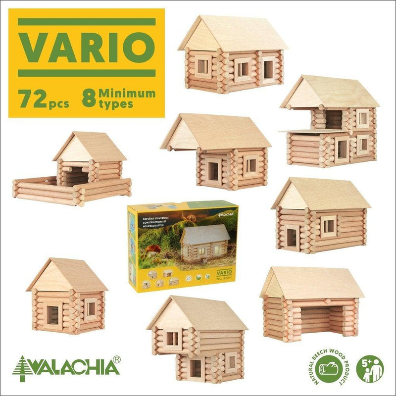 Byggesett laft | Vario 72 deler-Byggesett-Walachia-Kvalitetstid AS
