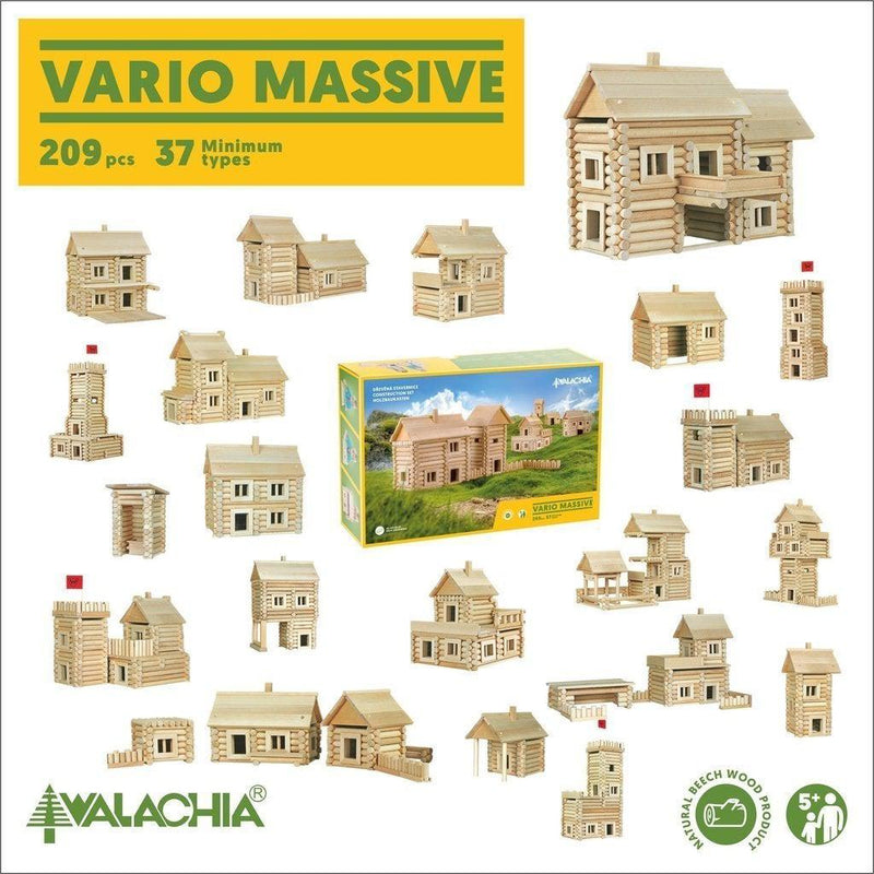 Byggesett laft | Vario massive 209 deler-Byggesett-Walachia-Kvalitetstid AS