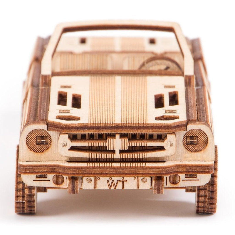 Cabriolet - 3D mekanisk 3D byggesett i tre fra WoodTrick