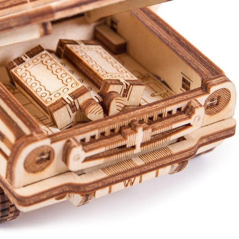Cabriolet - 3D mekanisk 3D byggesett i tre fra WoodTrick
