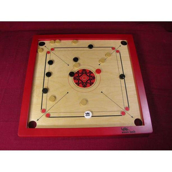 Carrom | family -natur / rød-Bordspill-Mespi-Rød-Kvalitetstid AS