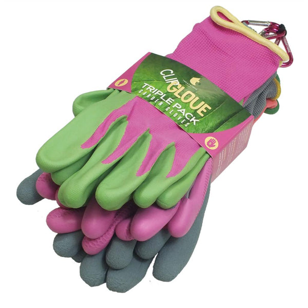 Clip Glove | Hagehansker - GARDENERS TRIPLE PACK - LADIES - Medium duty-Hage-Treadstone Garden-S-dame-Kvalitetstid AS