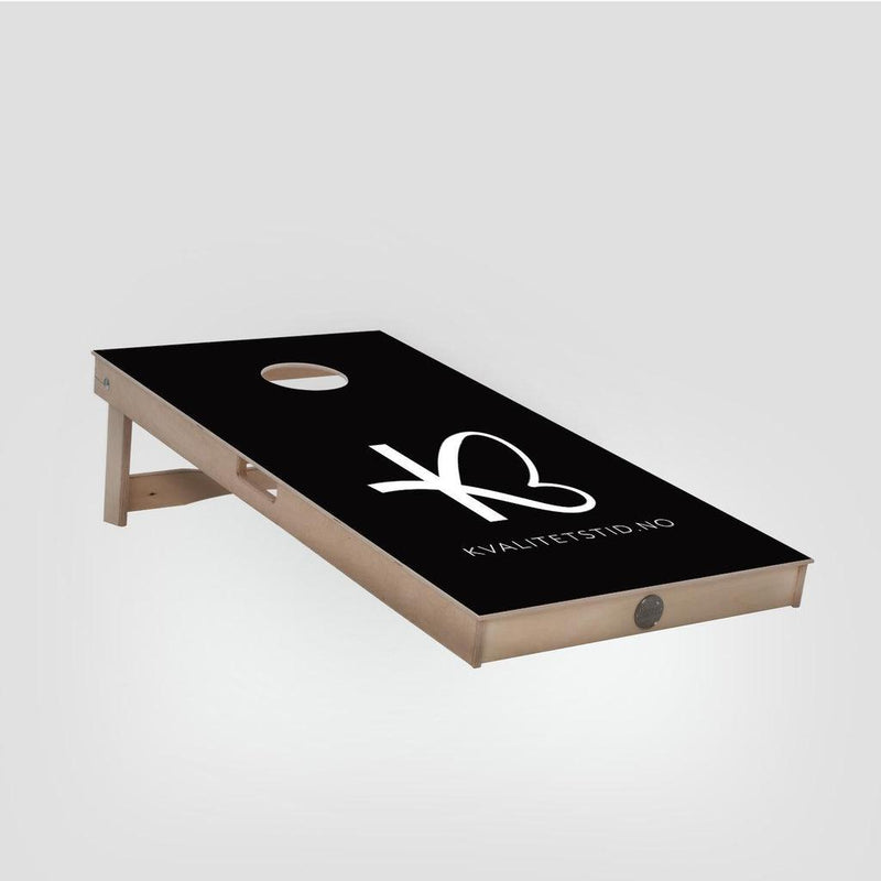 Cornhole Gockel | Det originale ertepose-spillet-Cornhole-Gockel-Kvalitetstid svart-hvitt-Kvalitetstid AS