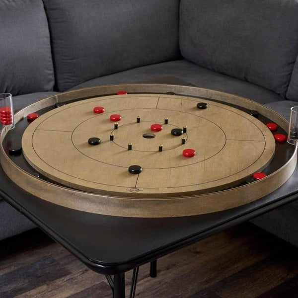 Crokinole Grey Rock Edition - komplett utstyrspakke-Crokinole-Tracey Boards-Kvalitetstid AS