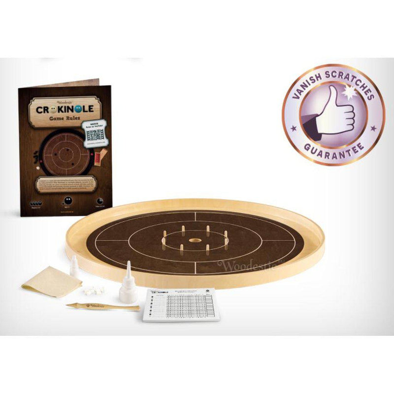 Crokinole bordspill | Mini - med komplett utstyrspakke-Bordspill-Woodestic-Kvalitetstid AS