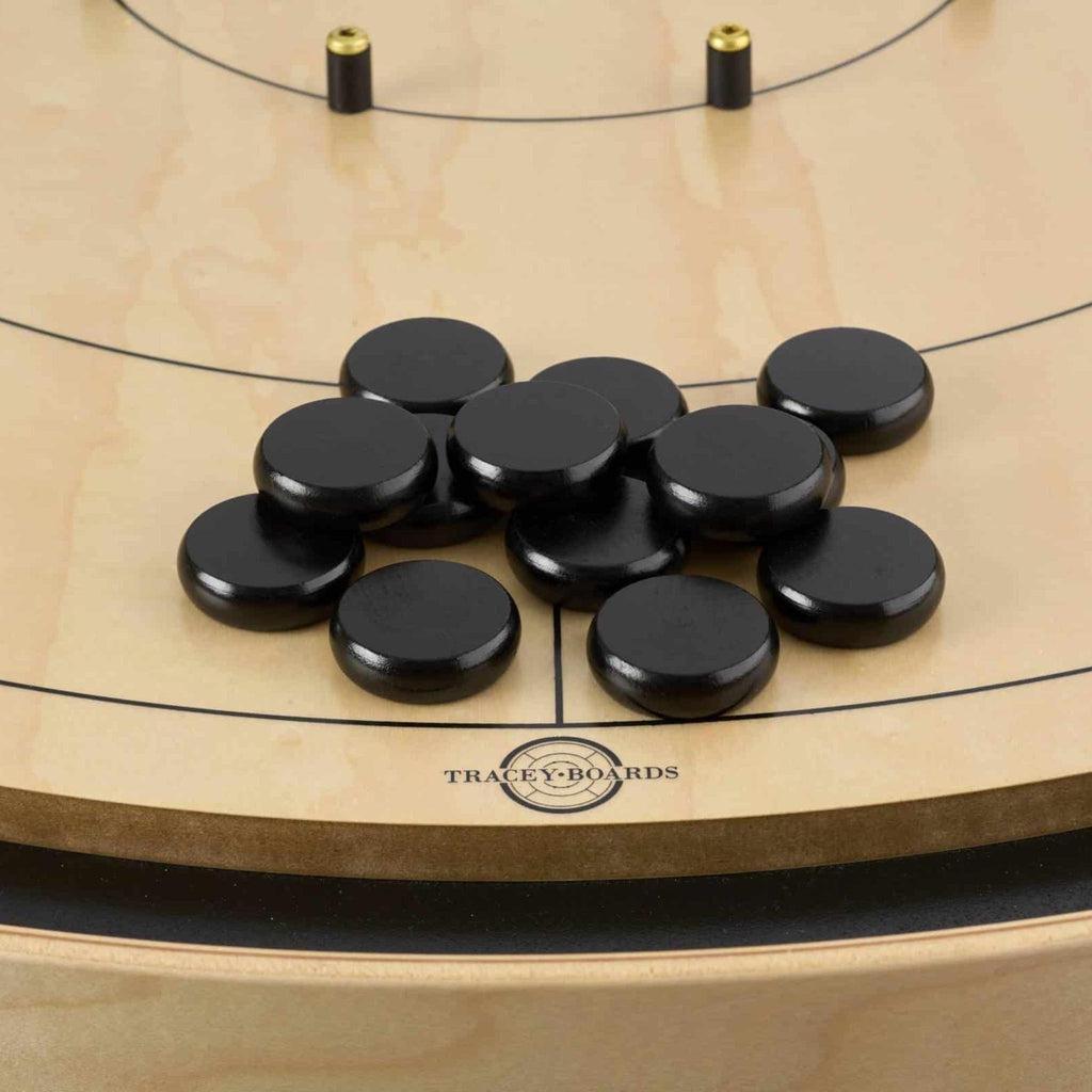 Crokinole - ekstrabrikker-Crokinole tilbehør-Tracey Boards-Svart-Kvalitetstid AS