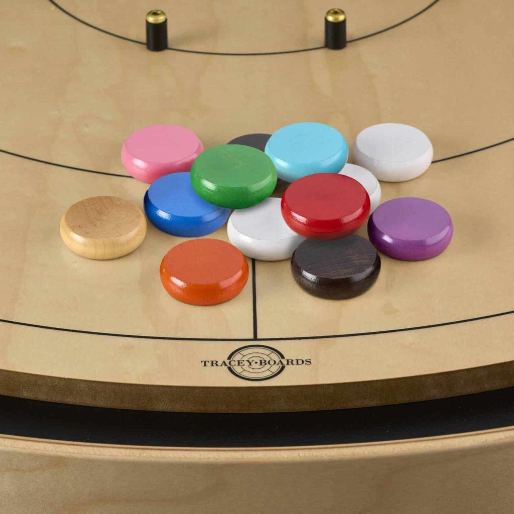 Crokinole - ekstrabrikker-Crokinole tilbehør-Tracey Boards-Svart-Kvalitetstid AS