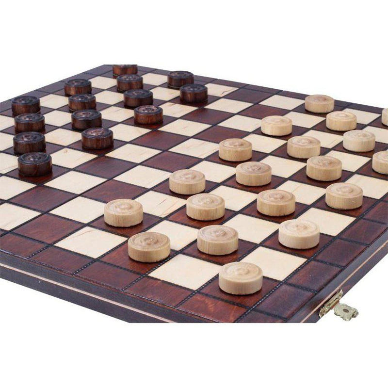 Dam | Fransk -Brent-Bordspill-Sunrise Chess-Kvalitetstid AS