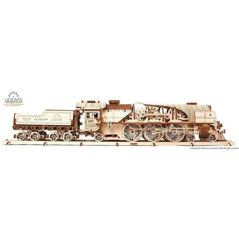 Model V-Express Steam Train with Tender-Byggesett-Ugears-Kvalitetstid AS