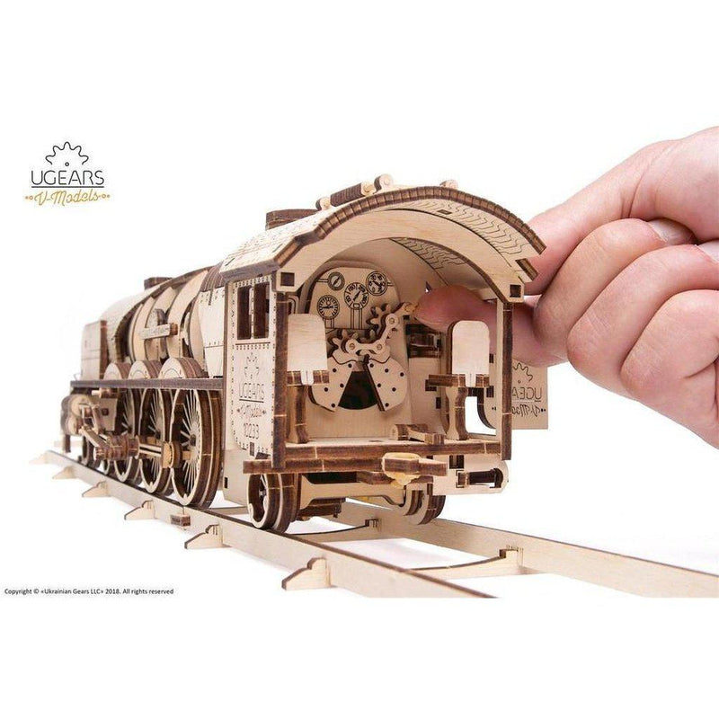 Model V-Express Steam Train with Tender-Byggesett-Ugears-Kvalitetstid AS