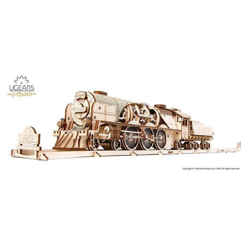 Model V-Express Steam Train with Tender-Byggesett-Ugears-Kvalitetstid AS