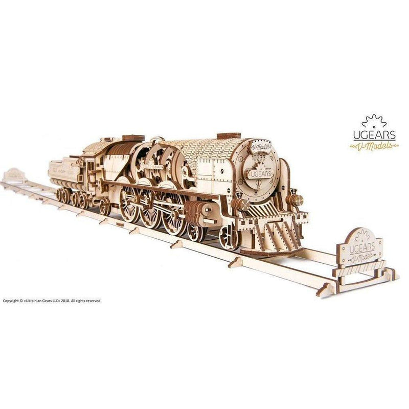 Model V-Express Steam Train with Tender-Byggesett-Ugears-Kvalitetstid AS