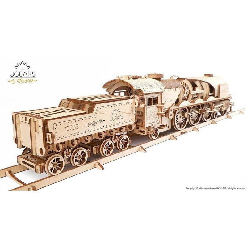 Model V-Express Steam Train with Tender-Byggesett-Ugears-Kvalitetstid AS