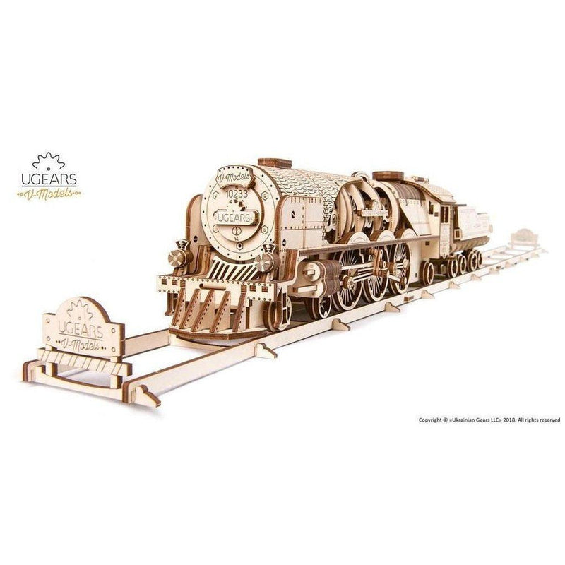 Model V-Express Steam Train with Tender-Byggesett-Ugears-Kvalitetstid AS
