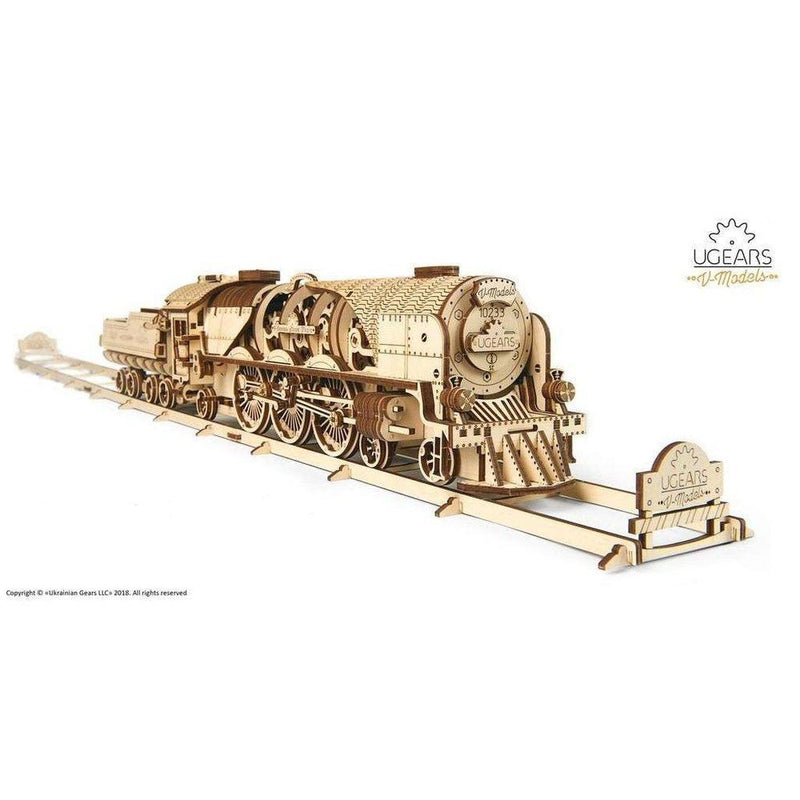 Model V-Express Steam Train with Tender-Byggesett-Ugears-Kvalitetstid AS