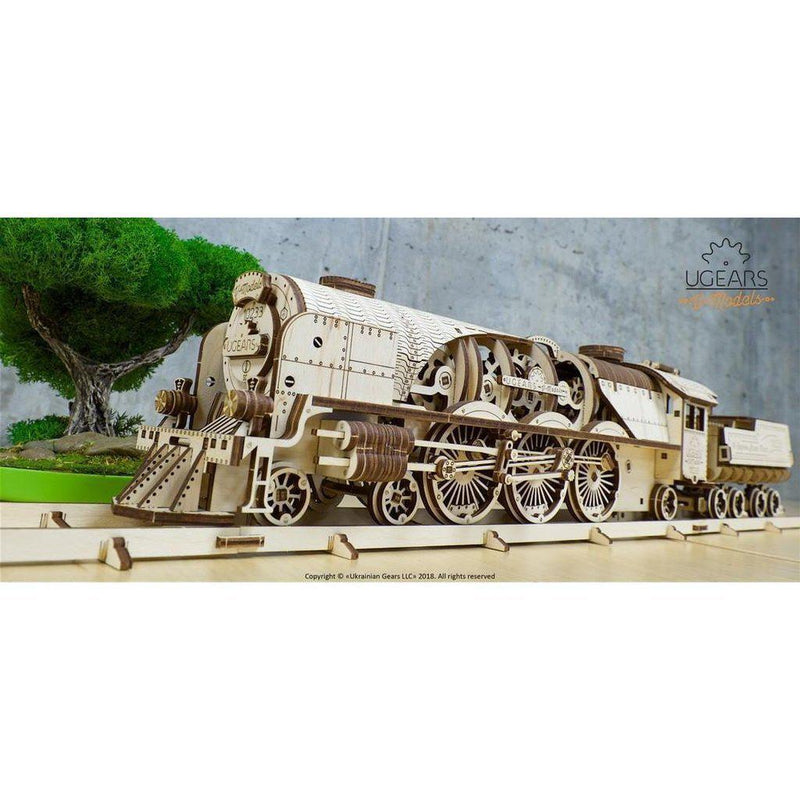 Model V-Express Steam Train with Tender-Byggesett-Ugears-Kvalitetstid AS